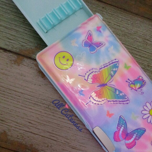 Yoobi Backpack Pencil Case - Holographic Butterfly (NWOT) Butterfly Pop Out Pencil Case